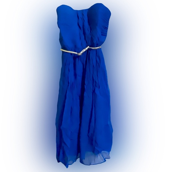 Donna Morgan Blue Strapless Formal Dress, Size 10, New with Tags, See Details π - Picture 1 of 11